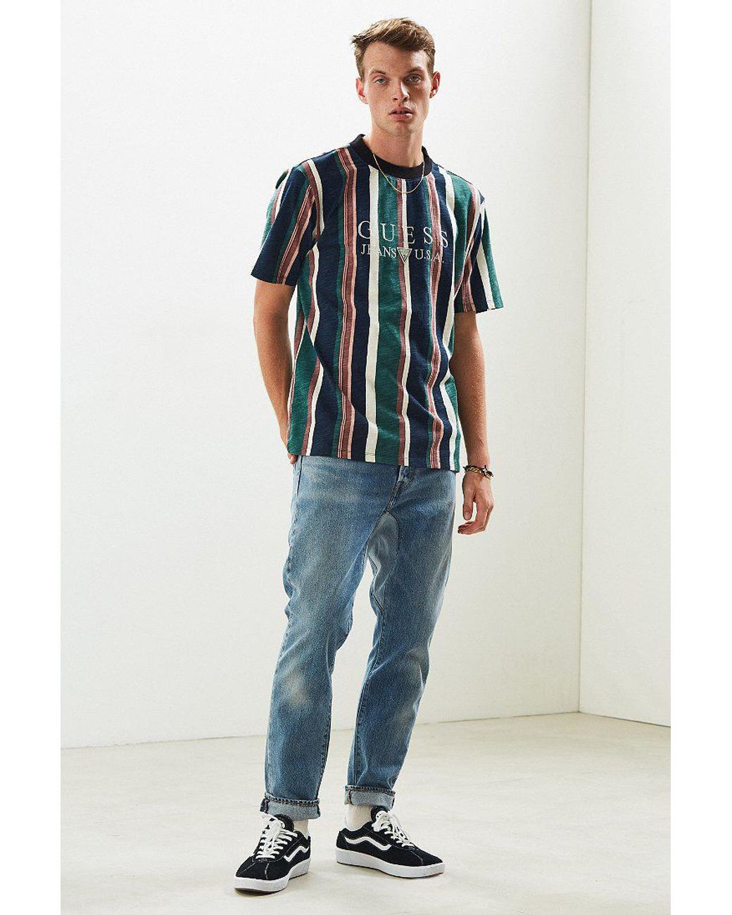 Guess go sayer store stripe tee